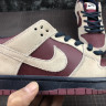NIKE SB DUNK LOW BURGUNDY AND GREY