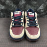 NIKE SB DUNK LOW BURGUNDY AND GREY