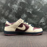 NIKE SB DUNK LOW BURGUNDY AND GREY