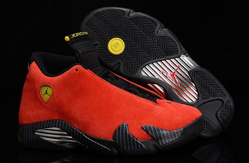 Air Jordan 14 Retro Red Suede  "Ferrary"
