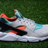 Nike Air Huarache grey turquoise orange black