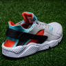 Nike Air Huarache grey turquoise orange black