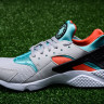 Nike Air Huarache grey turquoise orange black