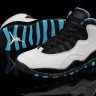 Jordan 10 Retro white/blue