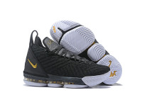Lebron 16 black white yellow 