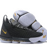 Lebron 16 black white yellow 