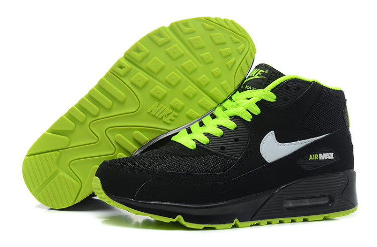 air max 90 зимние black/volt