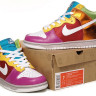 Nike Dunk High Premium Metallic Rainbow