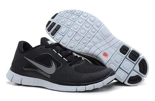 Nike free run +3 black/white