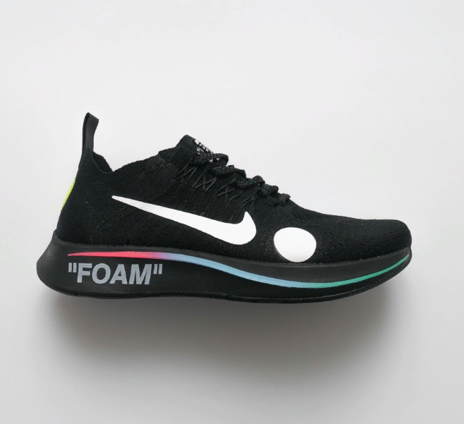 Off-White x Nike Zoom Fly Mercurial Flyknit black white blue