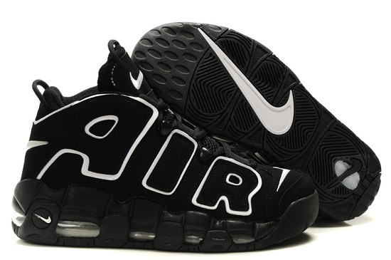 Air More Uptempo  Black/White