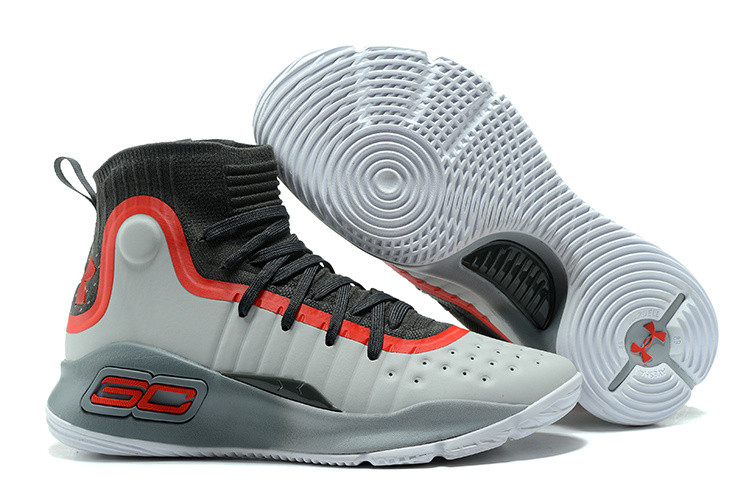 Under Armour Curry 4 White/Grey/Red