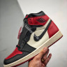 NIKE AIR JORDAN 1 Retro High OG Bred Toe 555088-610