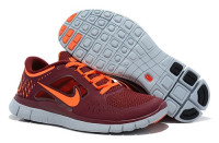 Nike free run +3 Shield maroon/carrot