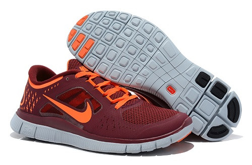 Nike free run +3 Shield maroon/carrot