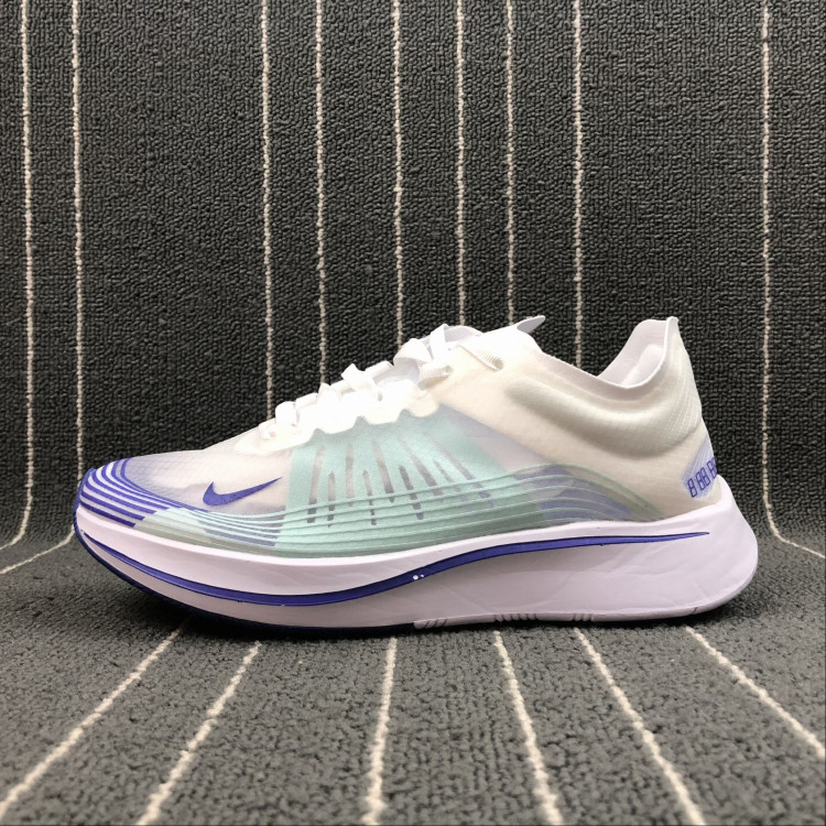 NIKE LAB Zoom Fly SP white turquoise blue