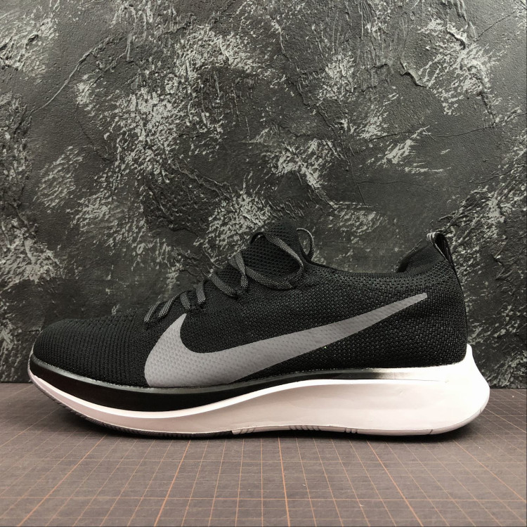 NIKE ZOOM FLY FLYKNIT AR4561-001 Black Gray White 