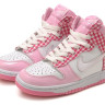 Nike Dunk High Pink Plaid