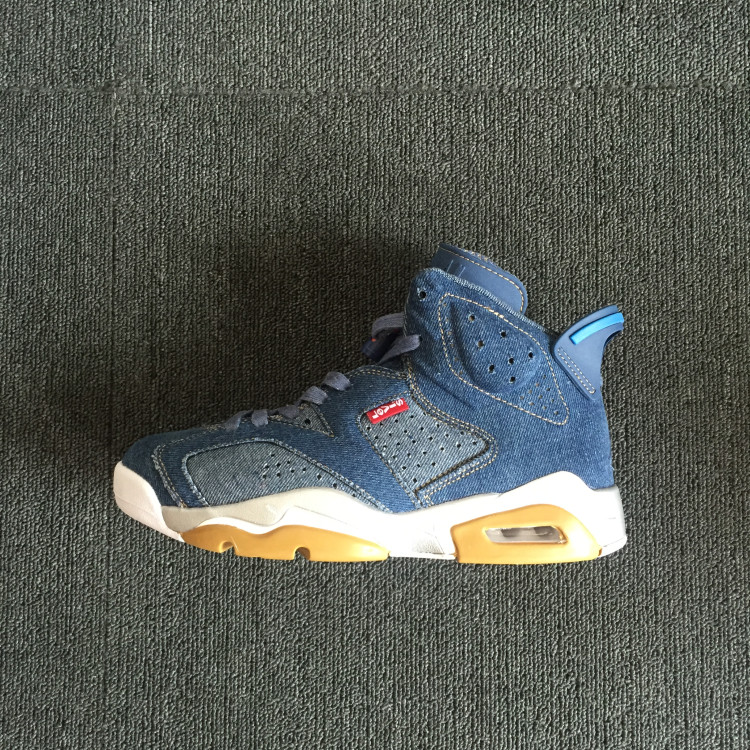 Levi’s Blue Denim Air Jordan 6 