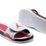 Jordan Hydro 5 V тапочки White / Fire Red – Black