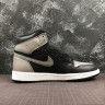 NIKE Air Jordan 1 HIGH OG AJ1 X10 dark beige \ black \ white 555088-013 