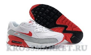 Kid's Air Max 90 (white/gray/red)