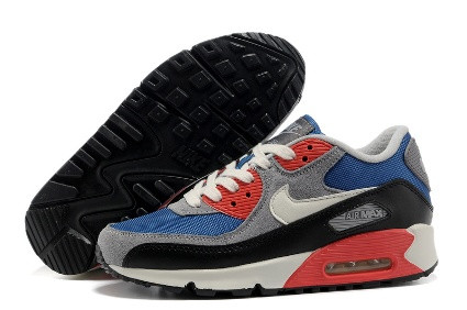 Air Max 90 blue-grey-red-white