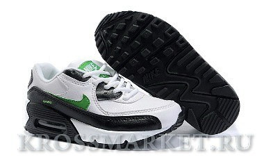 Kid's Air Max 90 white/black/green