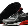 Nike Air Max 90 Prm Tape   Grey/Black/Challenge Red