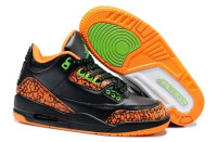 Air Jordan 3 black/orange/green/