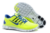 Nike free run +5.0 v2 acid/royal-blue
