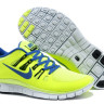 Nike free run +5.0 v2 acid/royal-blue
