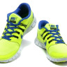 Nike free run +5.0 v2 acid/royal-blue