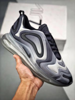 NIKE AIR MAX 720 black dark and light grey