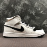 NIKE AIR JORDAN 1 MID AJ1 555724-121 white black 