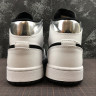 NIKE AIR JORDAN 1 MID AJ1 555724-121 white black 