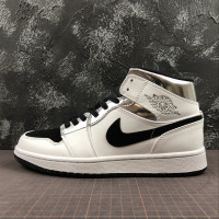 NIKE AIR JORDAN 1 MID AJ1 555724-121 white black 