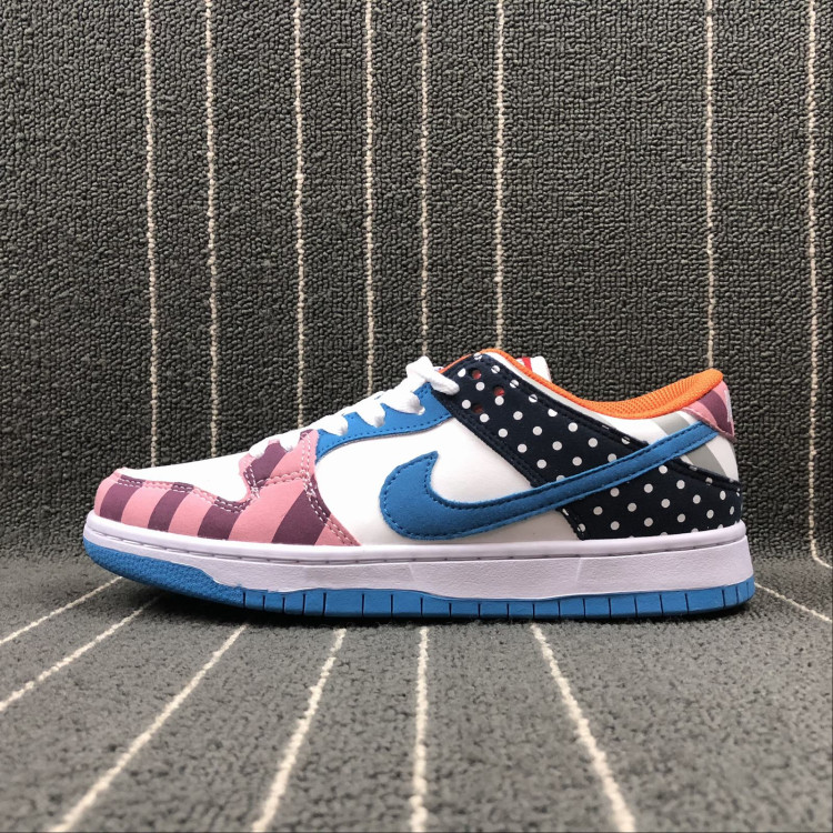 Piet Parra x NIKE SB DUNK TRD QS black white blue pink orange