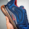 NIKE AIR MAX 720 blue gold red