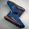 NIKE AIR MAX 720 blue gold red
