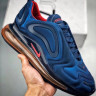 NIKE AIR MAX 720 blue gold red