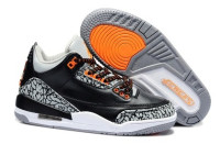 Air Jordan 3 black/gray/white/orange