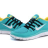 Nike free run +5.0 v2 turquoise/yellow