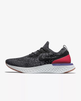 Nike Epic React Flyknit dark grey white red