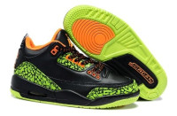Air Jordan 3 black/green/orange