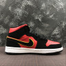 NIKE AIR JORDAN 1 MID AJ1 BQ6472-006 Black Red White