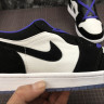 NIKE AIR JORDAN 1 LOW AJ1 553558-108 Black White Blue