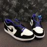 NIKE AIR JORDAN 1 LOW AJ1 553558-108 Black White Blue