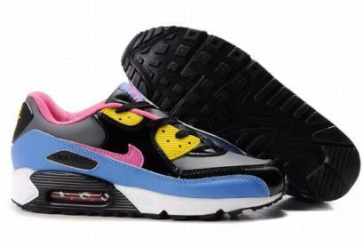 Air Max 90 (black/blue/white/yellow/pink)