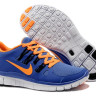 Nike free run +5.0 v2 blue/orange